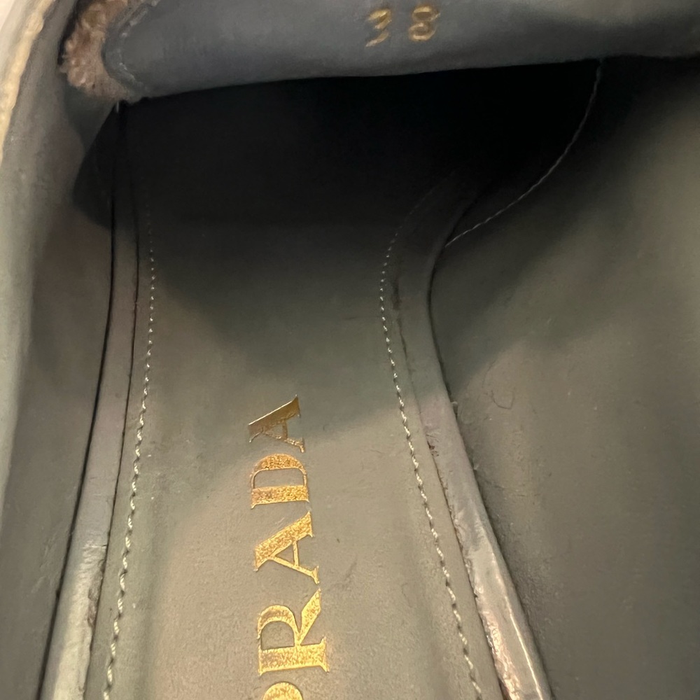 Prada Leather Platform Shoes View 5